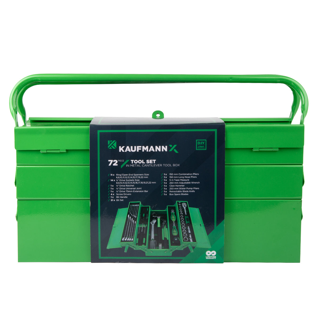 Kaufmann X 72-Piece Cantilever Tool Set - GroPlus