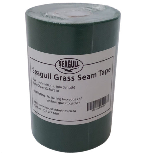 Roll of Seagull Grass Seam Tape on a white background