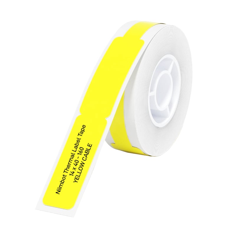 Niimbot D11/D110/D101/H1S 12.5 x 74mm Yellow Cable Thermal Label Roll