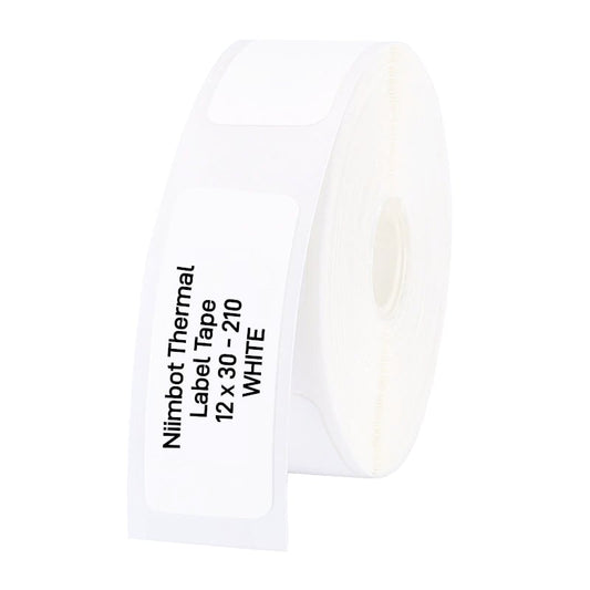 Niimbot D11/D110/D101/H1S 12 x 30mm White Thermal Label Roll