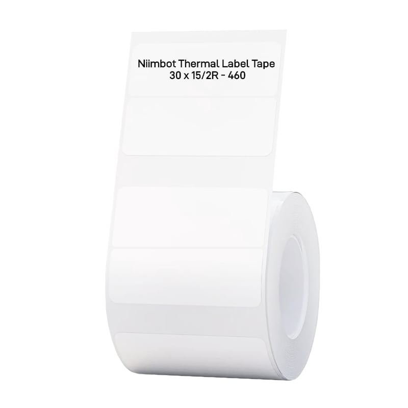 Niimbot B1/B21/B3S 30 x 15mm White Thermal Label Roll