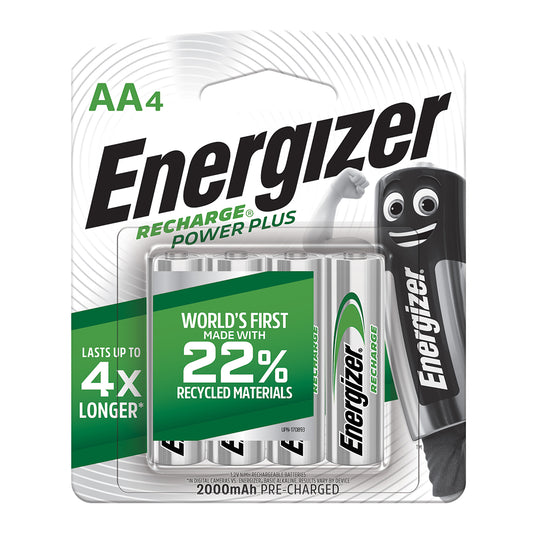 ENERGIZER BATTERY RECHAR POWERPLUS AA 2000MAH 4P