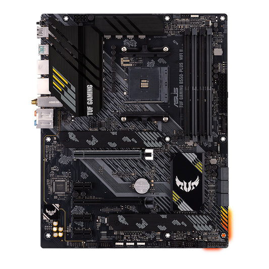 Computer motherboard with ASUS logo on a white background