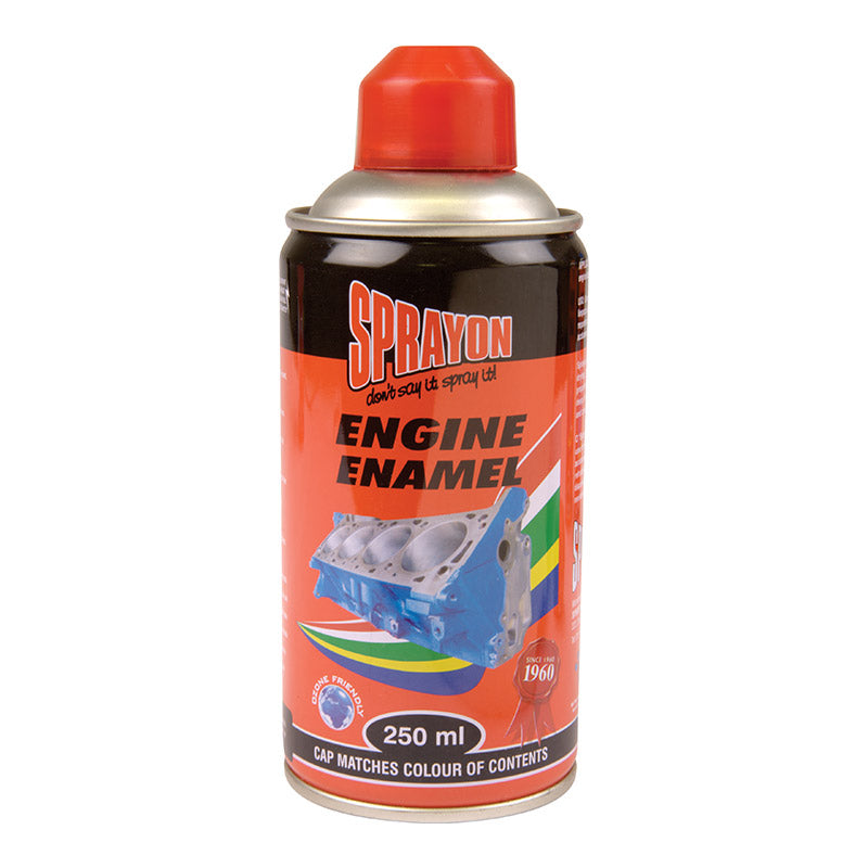 Sprayon Engine Enamel spray can on a white background