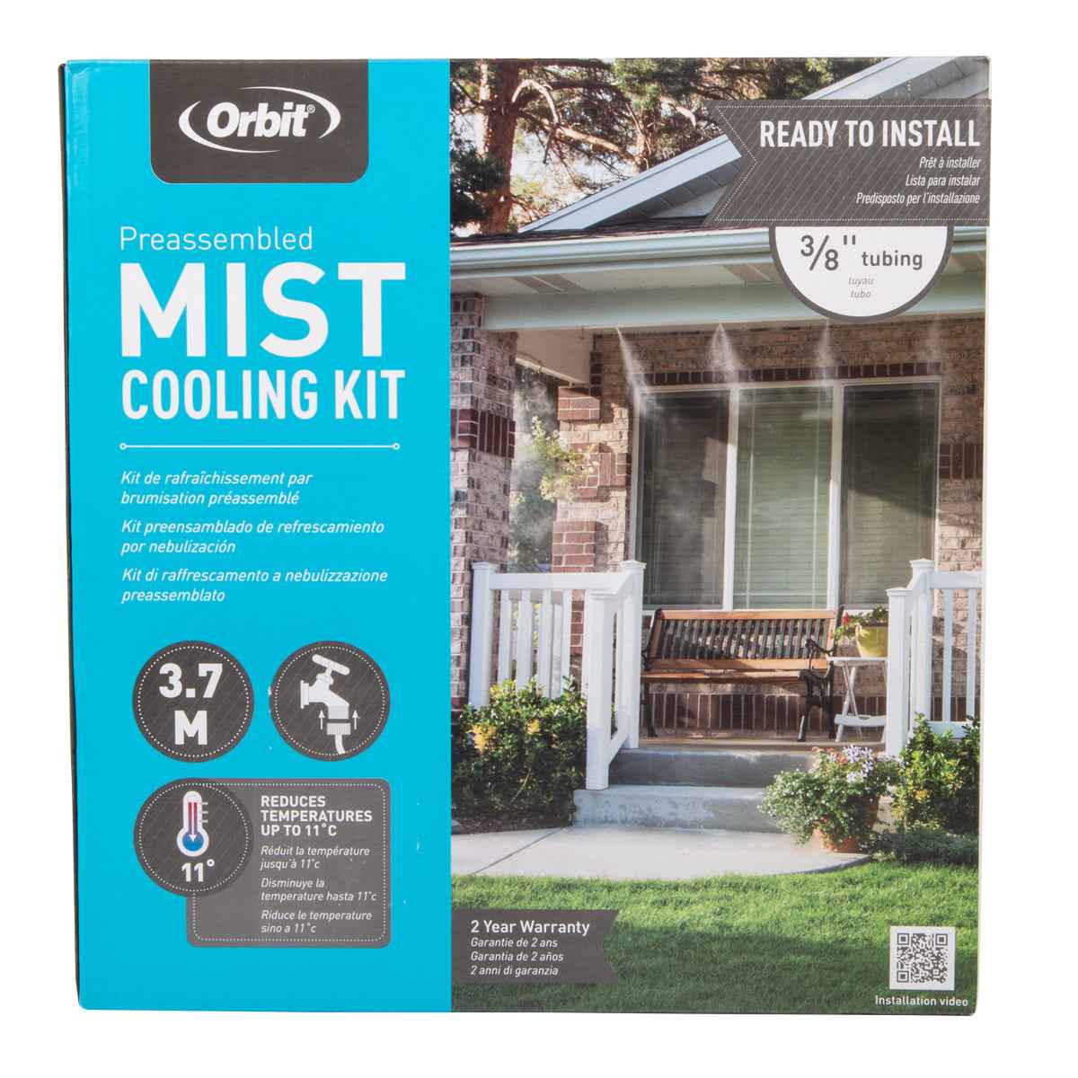 Orbit Mist Cooling Kit Outdoor 3/8inch 3.7m