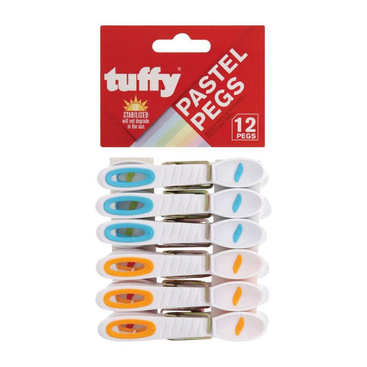 Tuffy 12-Piece Pastel Pegs