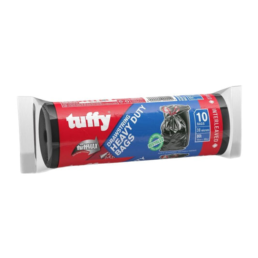Tuffy Heavy Duty Interleaved Drawstring Refuse Bags