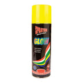 Sprayon glow spray paint can on a white background