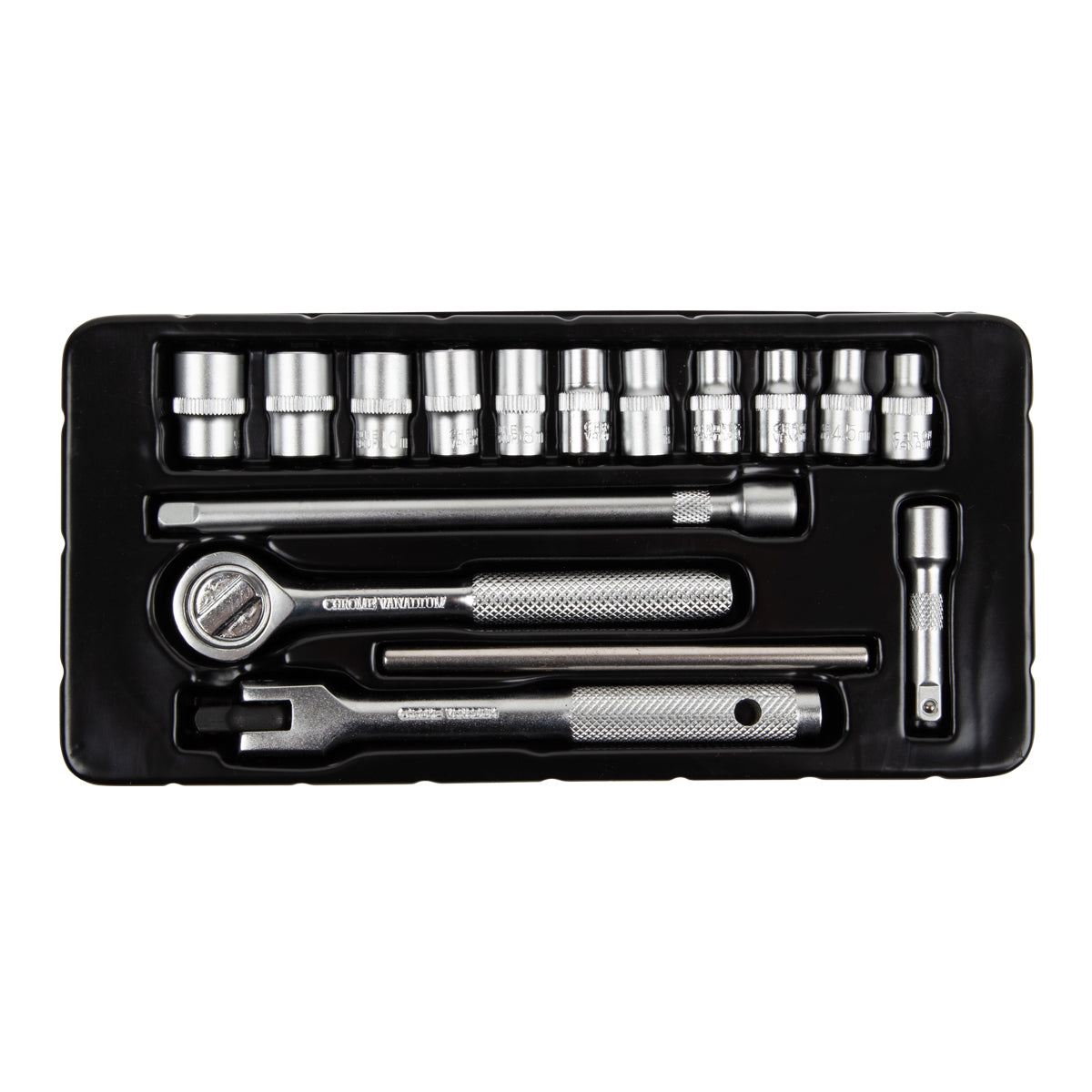 KAUFMANN X SOCKET DRIVE 1/4 16 PCS 4-12MM