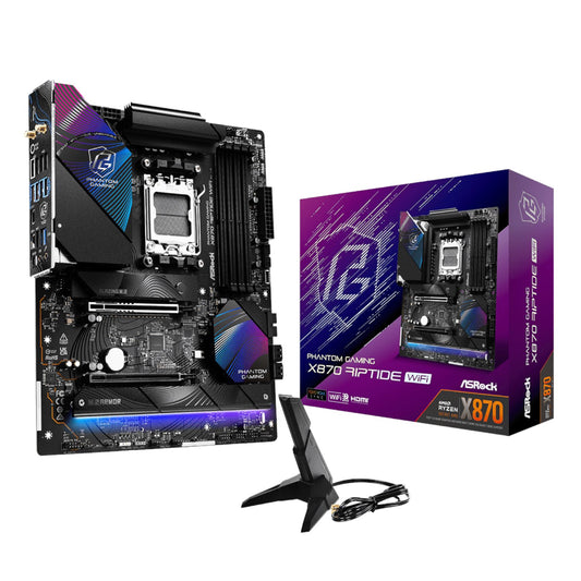 ASRock X870 Riptide AM5 Wi-Fi Phantom Gaming Motherboard - GroPlus