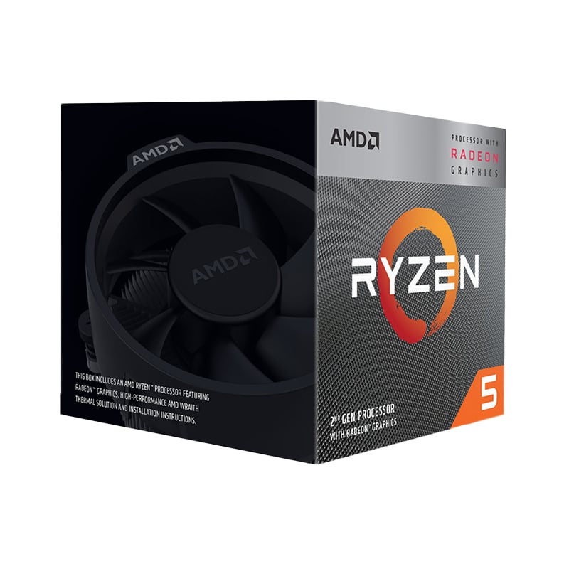 AMD Ryzen 5 3400G 4-CORE 3.7GHZ AM4 CPU