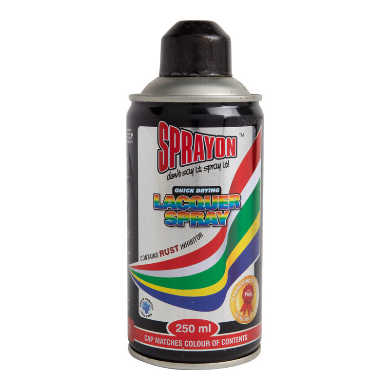 Sprayon lacquer spray can on a white background