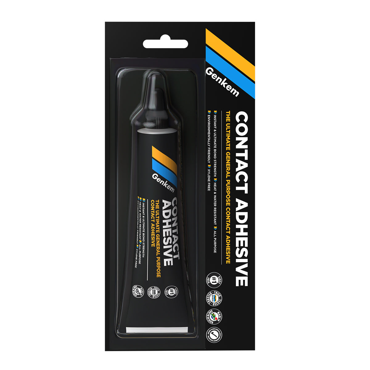 Genken contact adhesive tube packaging on a white background