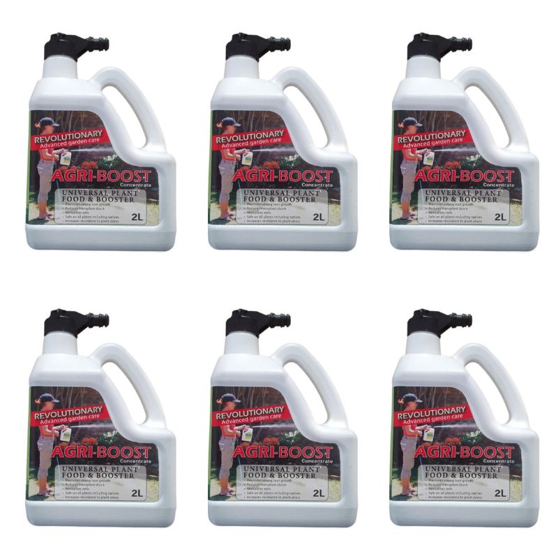 Agri-Boost Liquid Organic Fertiliser Spray 6 x 2L | convenient multi-pack | ideal for South African gardens