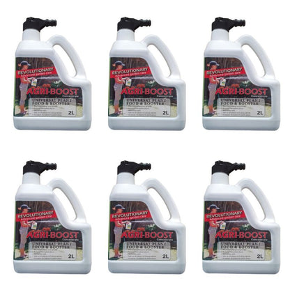 Agri-Boost Liquid Organic Fertiliser Spray 6 x 2L | convenient multi-pack | ideal for South African gardens
