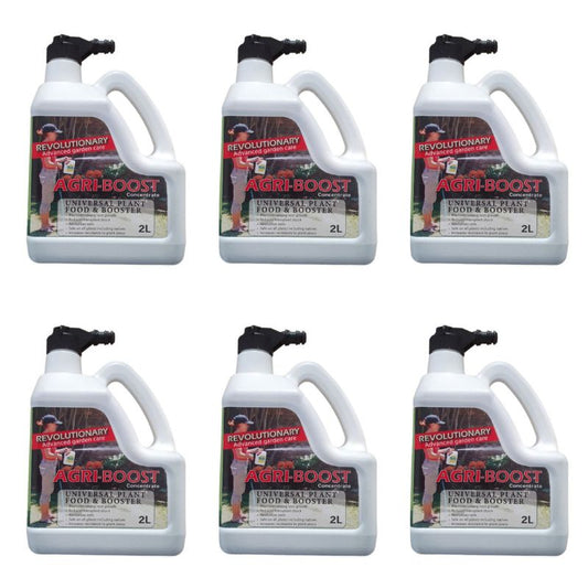 Agri-Boost Liquid Organic Fertiliser Spray 6 x 2L | convenient multi-pack | ideal for South African gardens