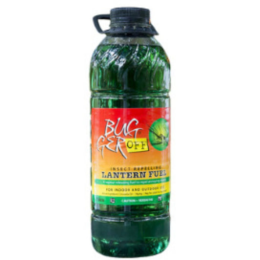 Bugger Off lantern fuel bottle on a white background