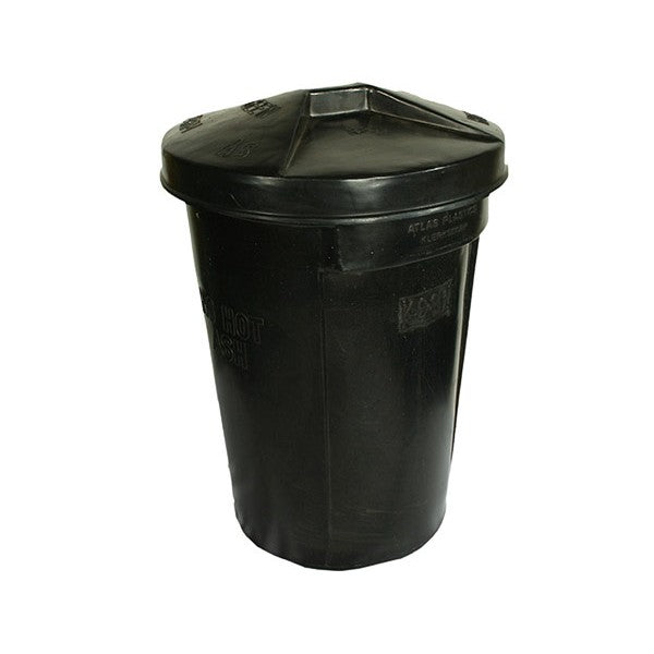 REFUSE BIN PLASTIC WITH LID 85L