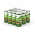 Multiple containers of GuanoBoost Organic Granules on a white background
