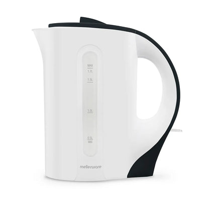 MELLERWARE KETTLE PLASTIC 1.7L 2200W WHITE BLACK