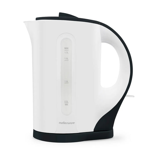 MELLERWARE KETTLE PLASTIC 1.7L 2200W WH BL CORDLESS
