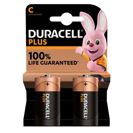 Duracell Plus Alkaline Batteries C