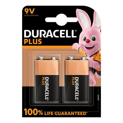 Duracell Plus Alkaline Batteries 9V