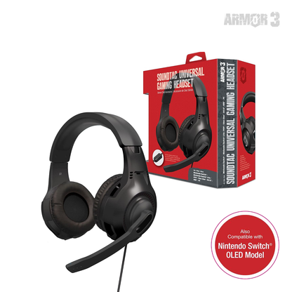 Armor3 SoundTac Universal Gaming Headset Black