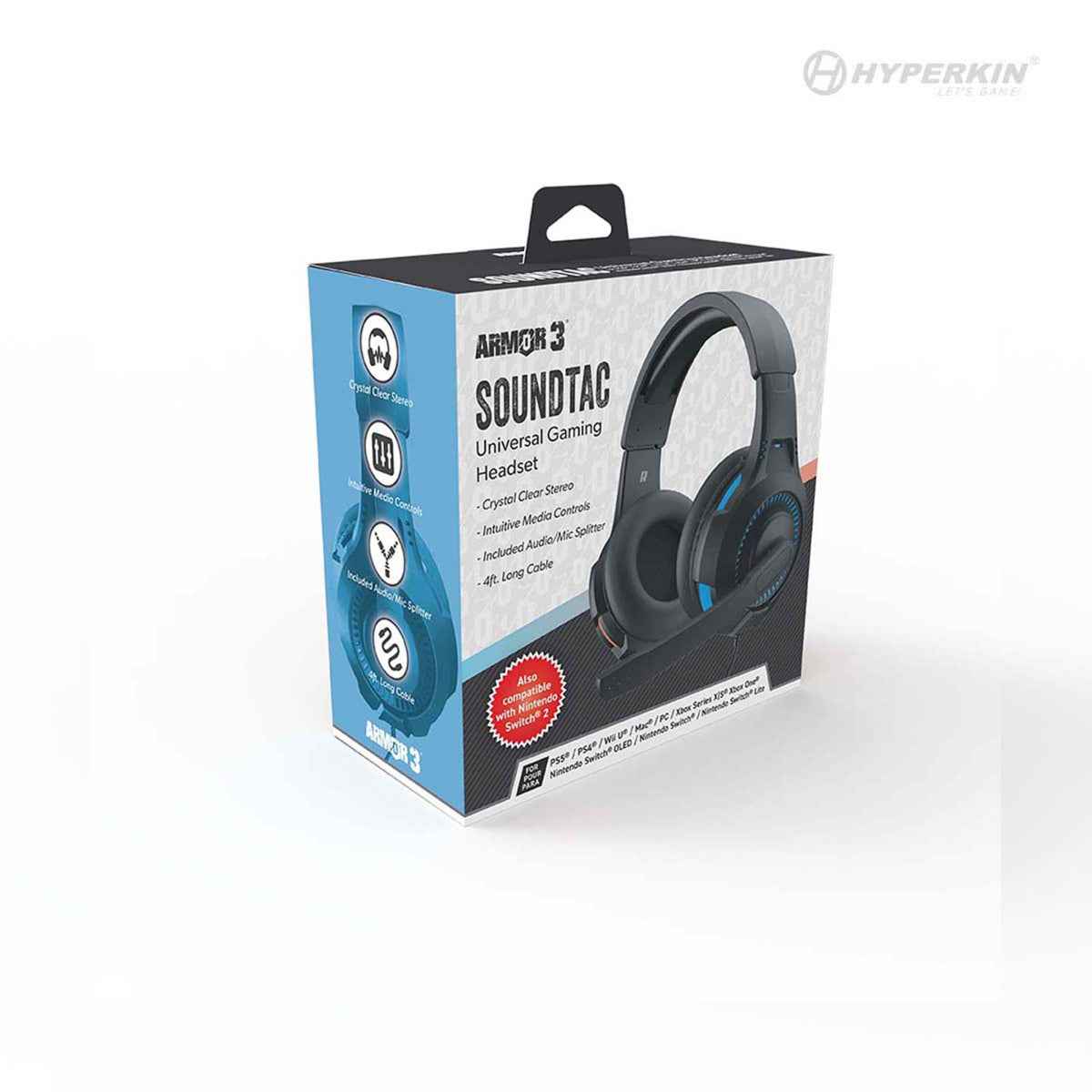 Armor3 SoundTac Universal Gaming Headset Blue/Orange