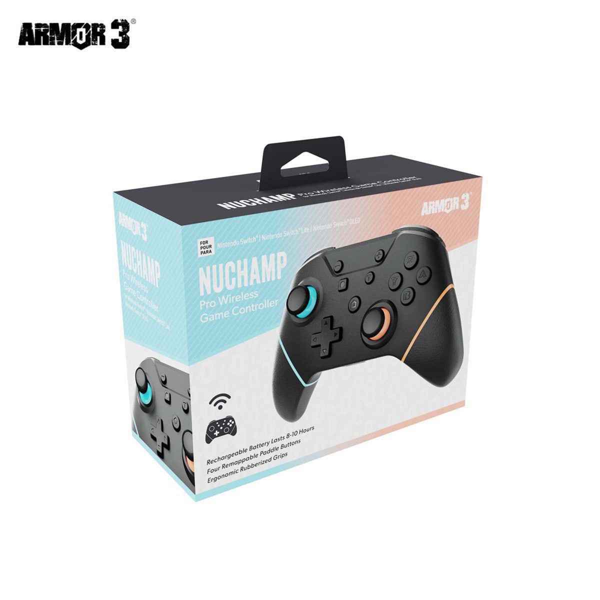 Armor3 NuChamp Wireless Switch Controller Blue/Orange