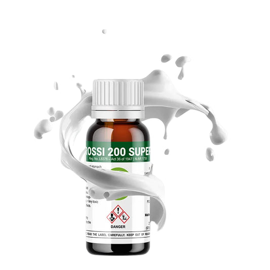 Rossi 200 Super Insecticide | product splash lifestyle shot | broad-spectrum insect control