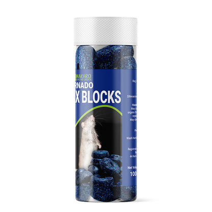 Makhro Tornado Rat Wax Blocks | controls roof rats and house mice | essential for South African agricultural practices