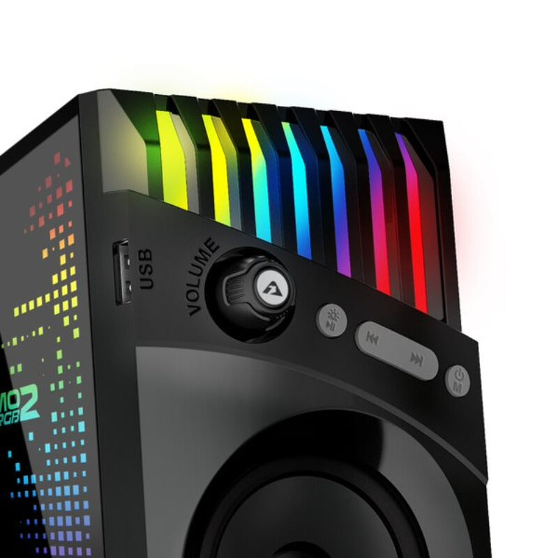 Armaggeddon Lumo 2 RGB 2.0 Stereo Bluetooth Gaming Speakers