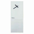 Parrot Glass Wall Clock with Note Board