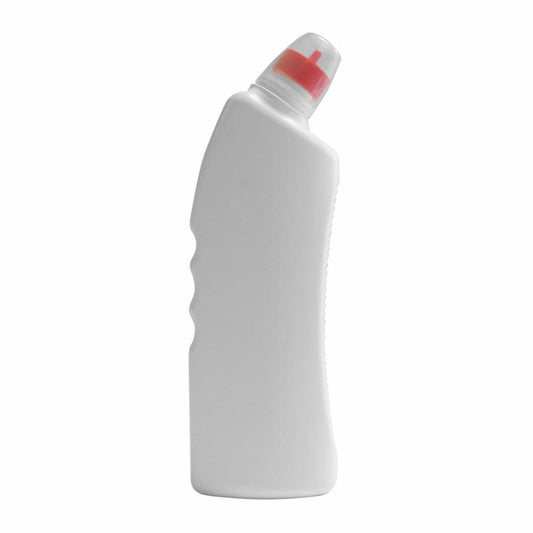 Empty Janitorial Toilet Cleaner Bottle