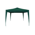 A green AfriTrail Ezy Up Gazebo set up outdoors with a visible blue sky in the background.