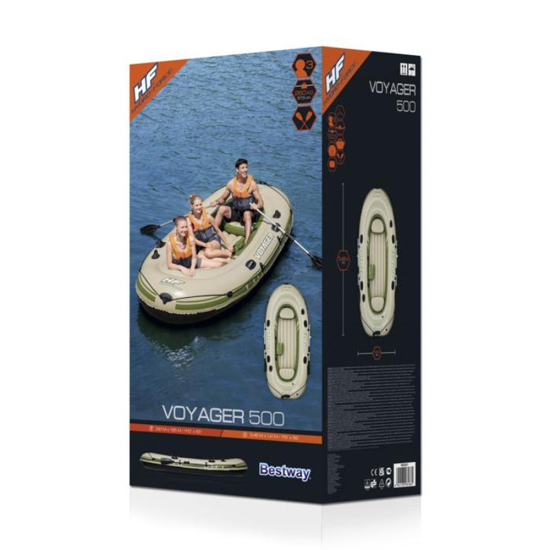 Bestway Voyager 500 3-Man Inflatable Raft Set