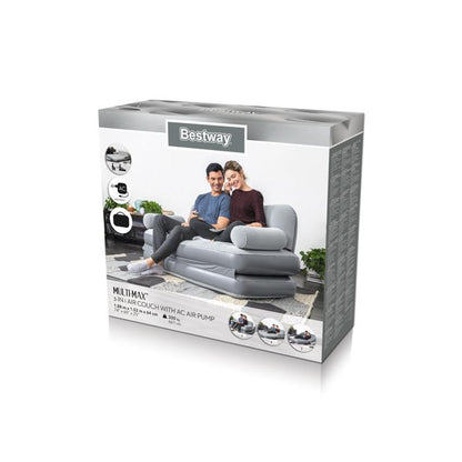 Bestway Multi-Max Air Couch with Sidewinder AC Air Pump