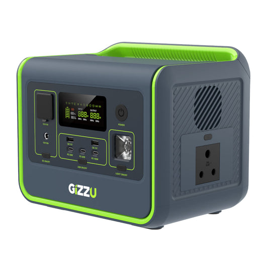 Gizzu HERO CORE 512Wh/800W Fast Charge LiFePO4 UPS Portable Power Station