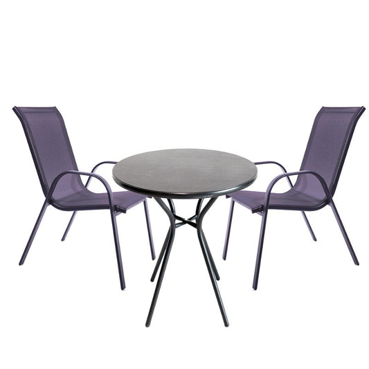 Seagull 3-Piece Patio Set with Polymer Table